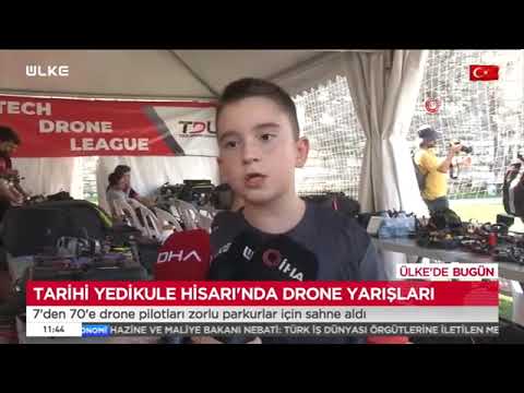 Ülke TV TARIHI YEDIKULE HISARINDA DRONE YARISLARI